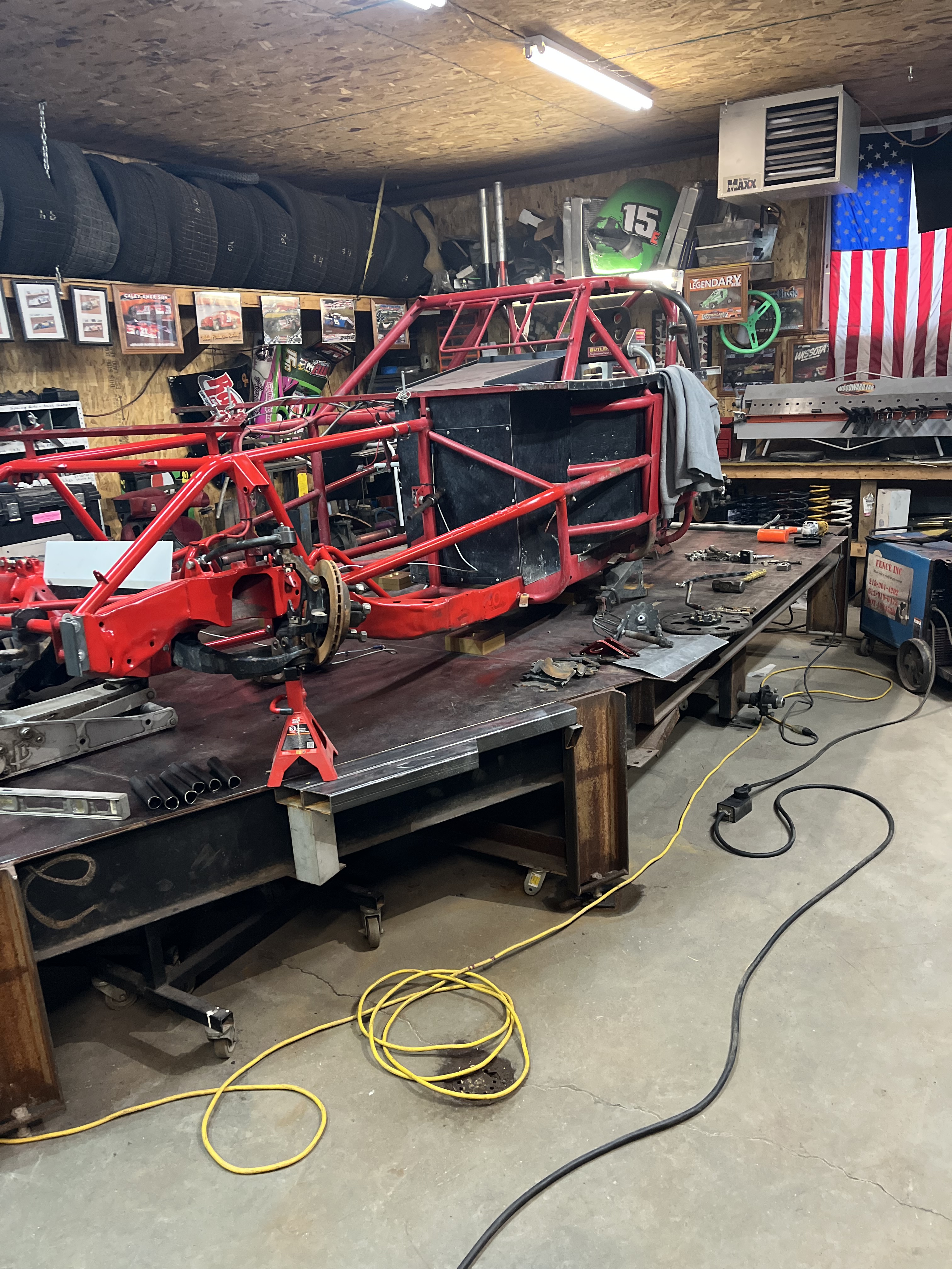 Red number 51 modified rebuild project photograph